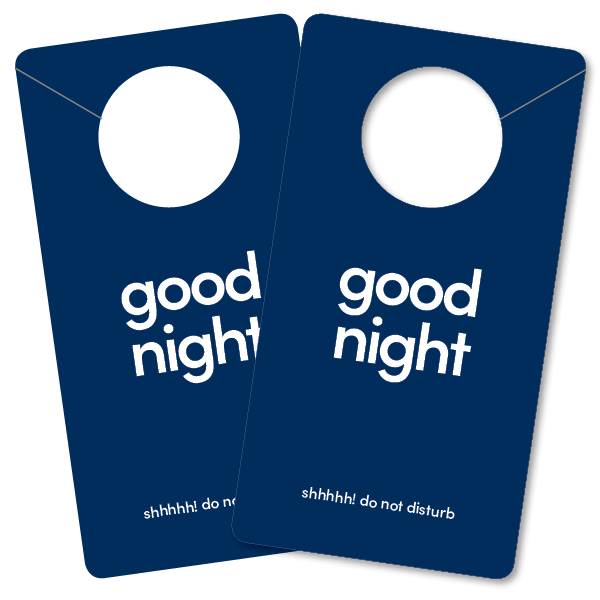 door hangers park inn two-plicards