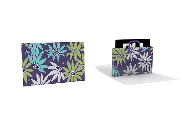 bag reveal floral-plicards