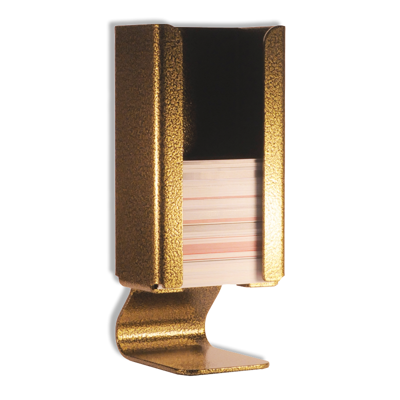 gold and black card kaddy-plicards