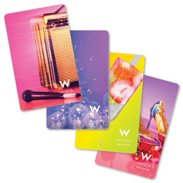 w hotels key cards-plicards