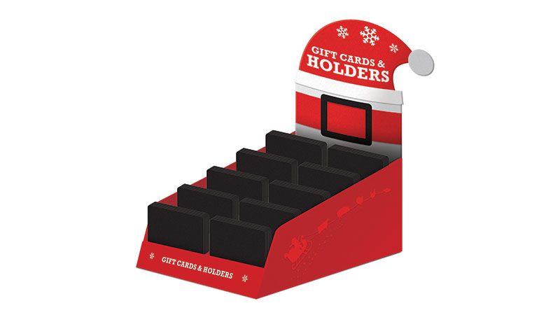 displays arbys santahat-plicards