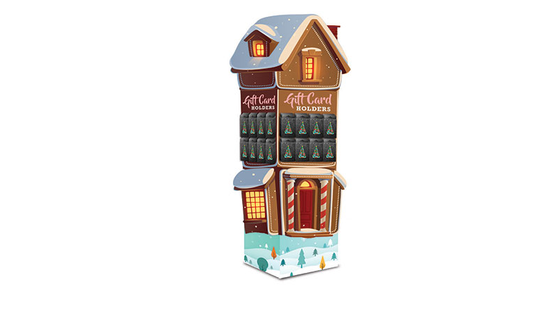 displays christmas village-plicards