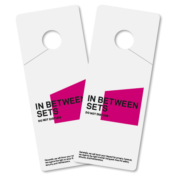 aloft DND door hanger-plicards