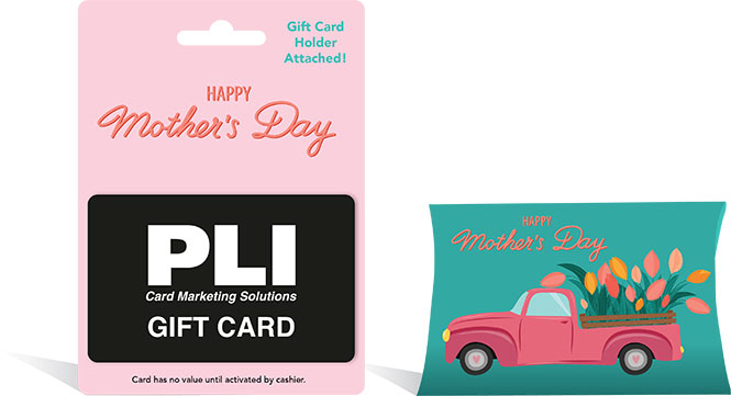 pillow box pink mother's day-plicards