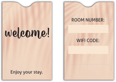 key card sleeve brown-plicards