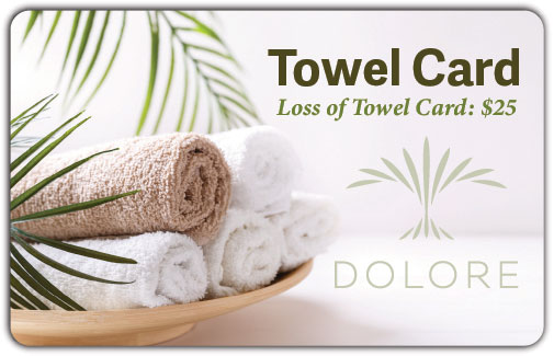 pool/towel access key card-plicards