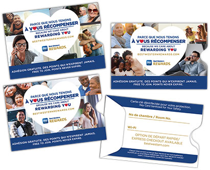 best western card sleeves bilingual-plicards