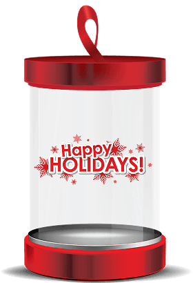 Holidays empty Cylinder
