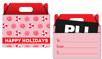 Faux Gable Box Gift Card Holder happy holiday-plicards